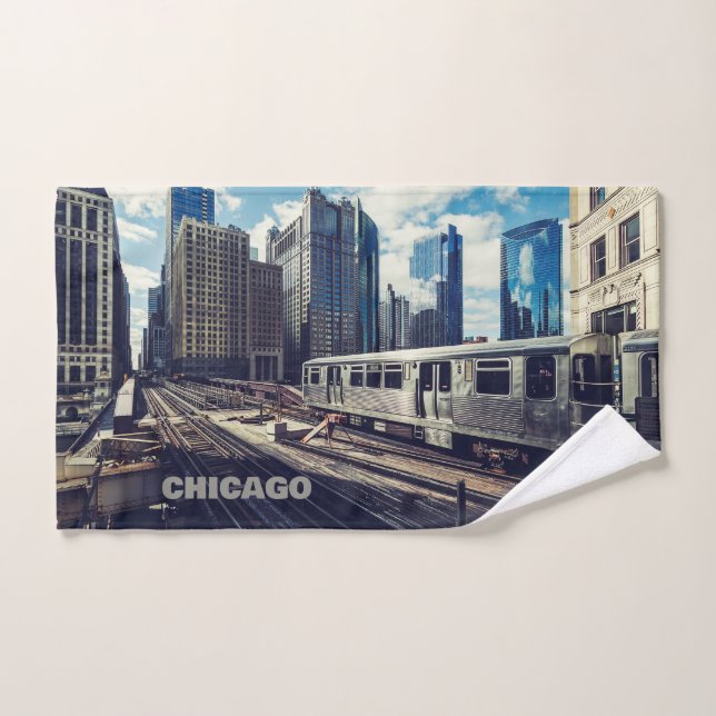 Custom Text Chicago USA Handtuch (Handtuch)