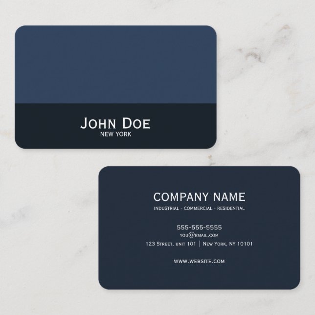 CUSTOM TEXT - Erstellen Sie Ihr eigenes Minimalist Visitenkarte (Vorne/Hinten)