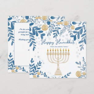 Custom text Festivage Hanukkah Feiertagskarte
