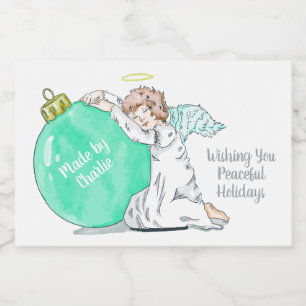 Custom-Text-Food-Etiketten für Weihnachtsgel Lebensmitteletikett