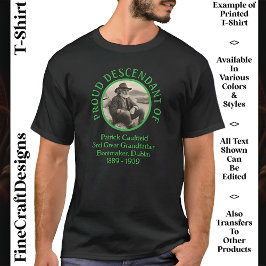 Custom Text Foto, Irish Roots St Patrick's Day 08 T-Shirt