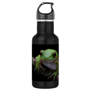 Custom Text Frosch Edelstahl Wasserflasche