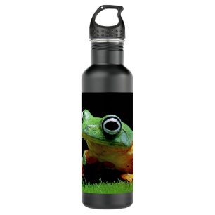 Custom Text Frosch Edelstahl Wasserflasche Edelstahlflasche