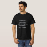 Custom Text Funny Grandpa Football T-Shirt<br><div class="desc">Einführung in das Custom Text Funny Grandpa Football Fan Shirt! Speziell für die coolststen Grandpas da draußen, die Lieben sehen Fußball. Dieses lustige und einzigartige Shirt ist das ideale Geschenk für Ihren Lieblings-Opa-Fußballfan. Mit einer Textoption können Sie es personalisieren, um es noch mehr Besonderheit zu machen. Zeigen Sie Ihrem Opa...</div>