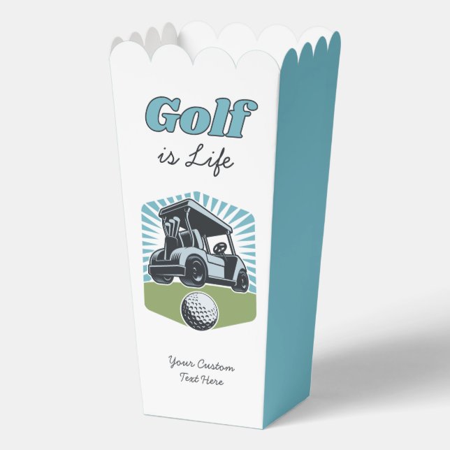 Custom Text Golf is Life Geschenkschachtel (Vorderseite)