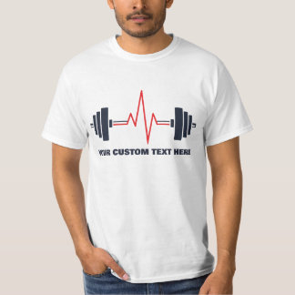 Custom Text Gym Fitness Motivation T-Shirt