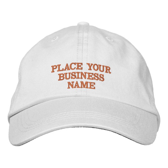 Custom Text & Name Design for Embroidered Hats Bestickte Baseballkappe (Vorderseite)