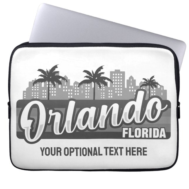 Custom Text Orlando Florida Laptopschutzhülle (Vorderseite)