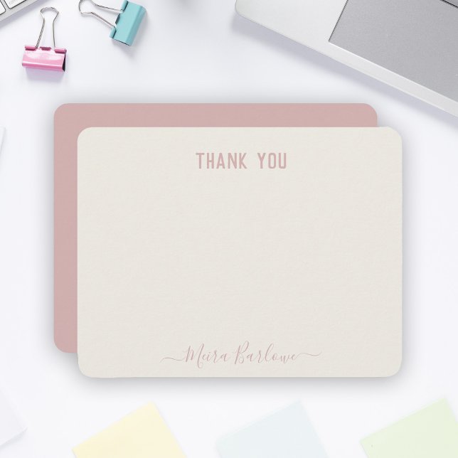 CUSTOM TEXT Persönliche moderne Skriptkalligrafie Mitteilungskarte (Von Creator hochgeladen)