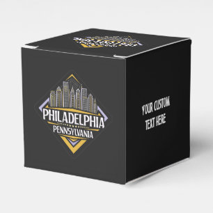 Custom Text Philadelphia Pennsylvania Geschenkschachtel