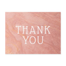 Custom Text Rose Gold Pink Sandstone Vielen Dank