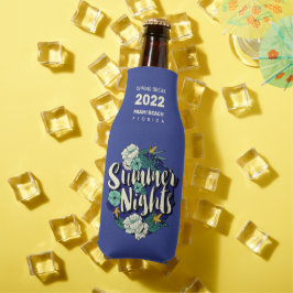 Custom Text Summer Nights Flaschenkühler