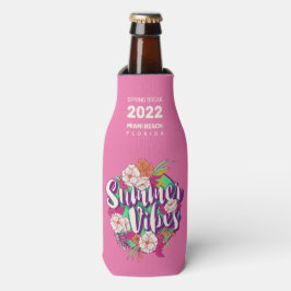 Custom Text Summer Vibes Flasche Cooler Flaschenkühler