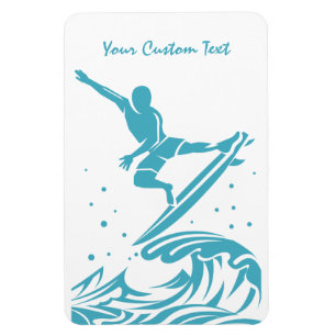 Custom Text SURFER magnet
