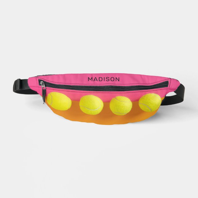 Custom Text Tennis Balls Bauchtasche (Vorderseite)