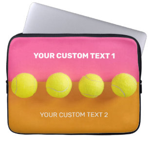 Custom Text Tennis Balls Laptopschutzhülle