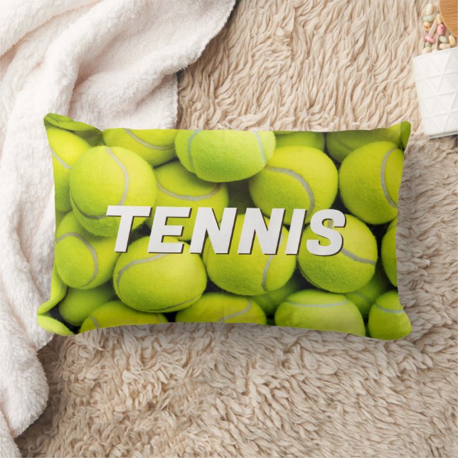Custom Text Tennis Balls Lendenkissen (Decke)