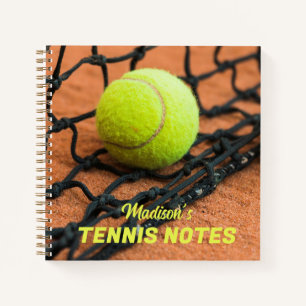Custom Text Tennis Balls Notizbuch