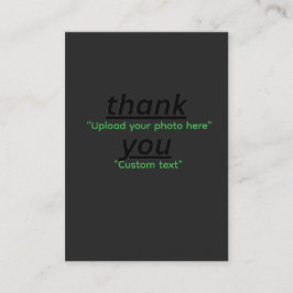 Custom Text & Upload Your Photo Personalized Visitenkarte