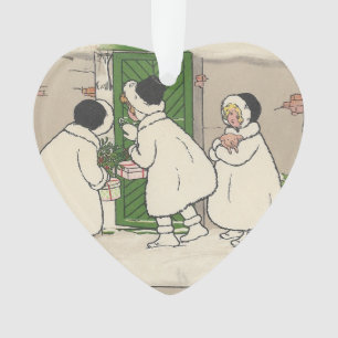 Custom Text Vintag Französisch Geschenk Girls Weih Ornament