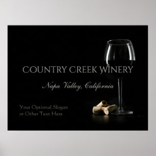 Custom Text Winery / Bar Poster