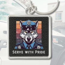 Custom Text Wolf Geschenke für Polizeibeamte Vater