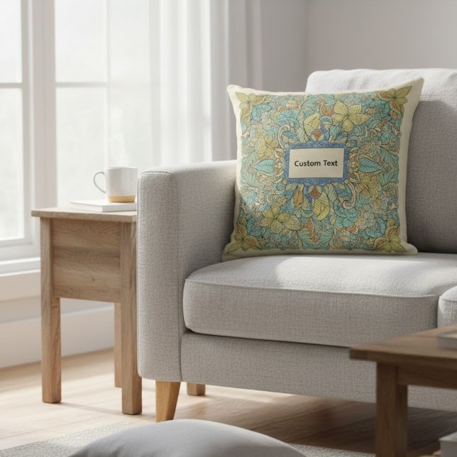 Custom Text Zentangle Mandala Pillow Kissen (Von Creator hochgeladen)