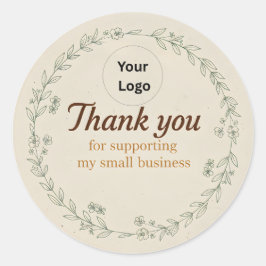 Custom Thank You Business Sticker –Packaging Label