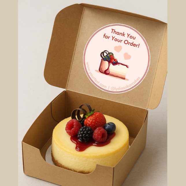 Custom “Thank You for Your Order” Bakery Stickers (Von Creator hochgeladen)