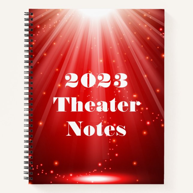 Custom Theater oder Drama Department Notebook Notizbuch (Vorderseite)