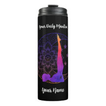 Custom Thermal Tumbler with Name & Mantra