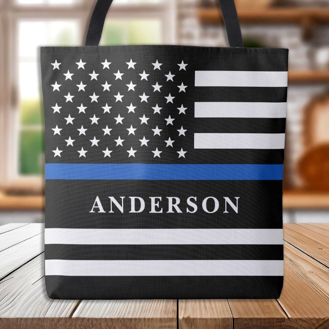 Custom Thin Blue Line Personalisiert Police Office (Von Creator hochgeladen)