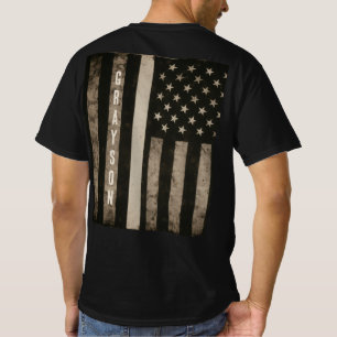 Custom Thin White Line EMS T - Shirt