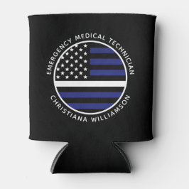 Custom Thin White Line USA Flag EMS EMT Dosenkühler