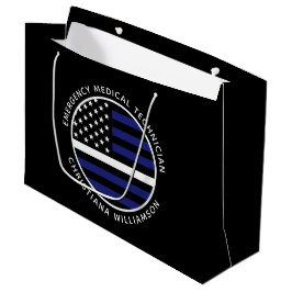 Custom Thin White Line USA Flag EMS EMT Große Geschenktüte