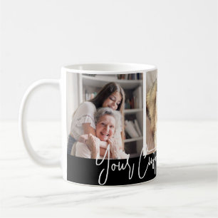 Custom Three Foto Collage Tasse für Großeltern