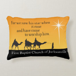 Custom Three Wise Men Star von Bethlehem Weihnacht Dekokissen