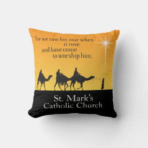Custom Three Wise Men Star von Bethlehem Weihnacht Kissen