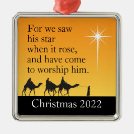 Custom Three Wise Men Star von Bethlehem Weihnacht Ornament Aus Metall