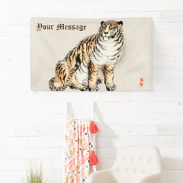 Custom Tiger von Kōno Bairei japanische Illustrati Banner