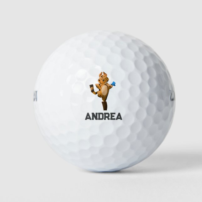 Custom Tiger Year Cartoons Golf Balls Personalisie Golfball (Vorderseite)