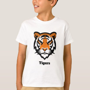 Custom Tigers Youth T - Shirt (Name und Nummer)