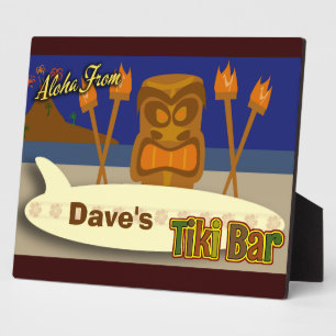 Custom Tiki Bar Sign Fotoplatte