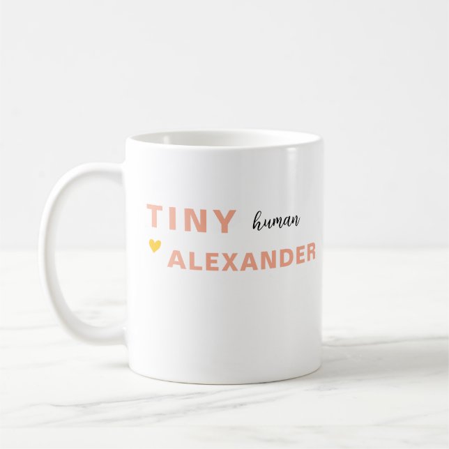 Custom Tiny Human Tamer Tasse, Lehrerin Mama Mutte Kaffeetasse (Links)