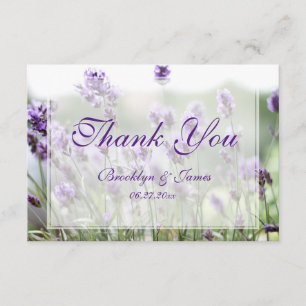 Custom Tiny Lavender Bohemisch Danke-Card Dankeskarte