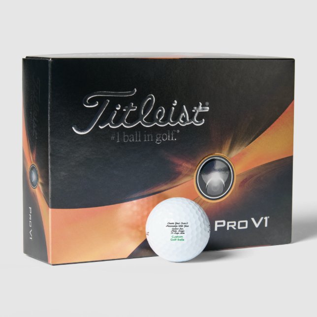 Custom Titleist Golf Balls | Personalisiertes Set Golfball (Äußeres Gebäude)