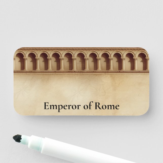 Custom Toga Party Latin Classics Namensschild (Beispiel)