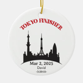 Custom Tokyo Marathon Finisher, Geschenk für Läufe Keramik Ornament