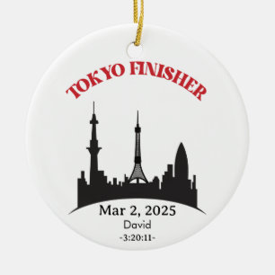 Custom Tokyo Marathon Finisher, Geschenk für Läufe Keramik Ornament