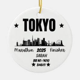 Custom Tokyo Marathon Finisher Geschenk für Marath Keramik Ornament
